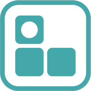 image of a stack of blocks, top one has a circle inside the block