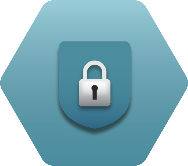 Illustration of Security: a big shield